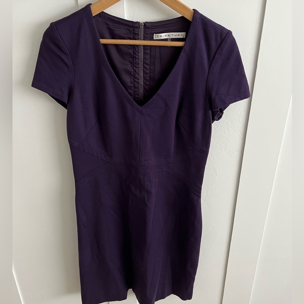 TRINA Turk Sz 4 Purple Dress Like New!